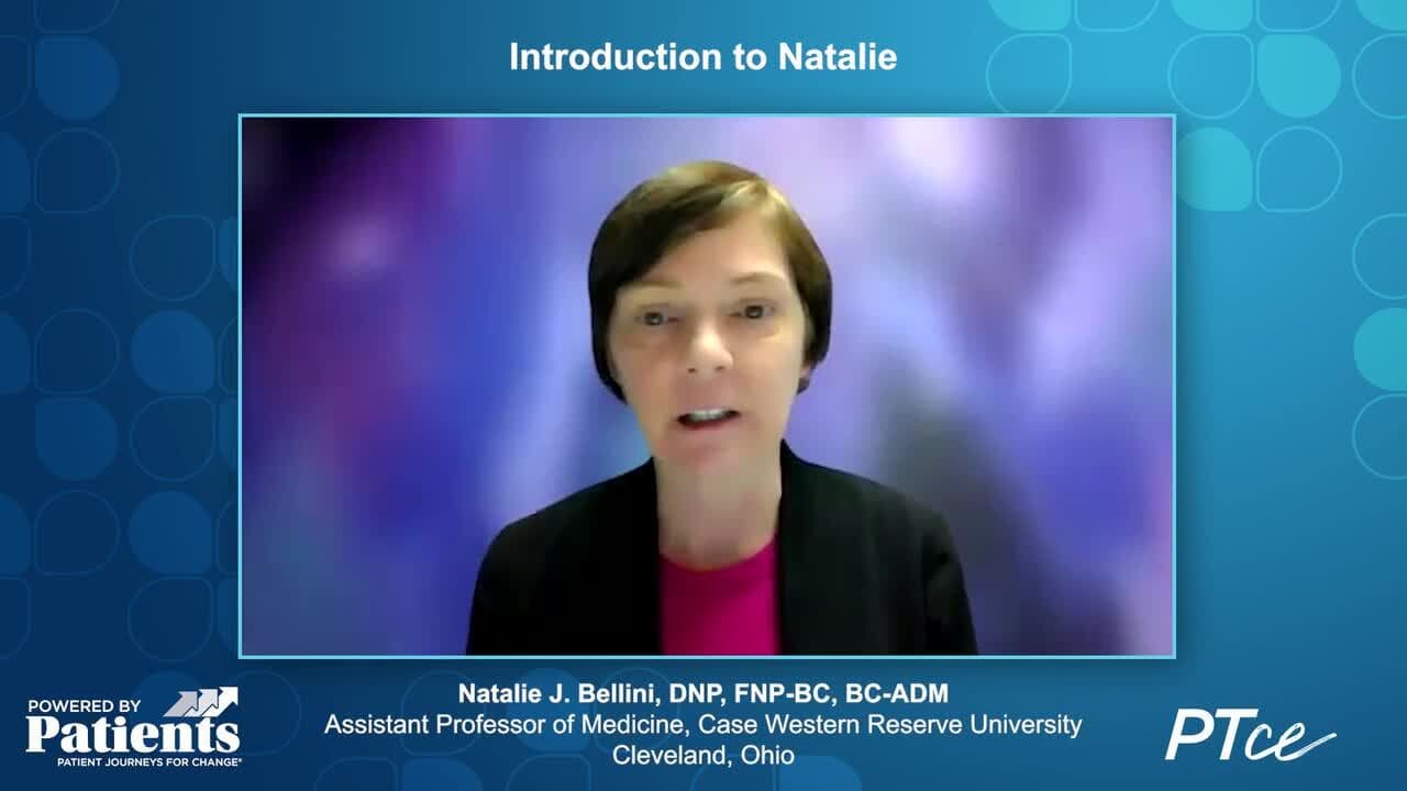 Introduction to Natalie, person living with diabetes who uses a CGM device