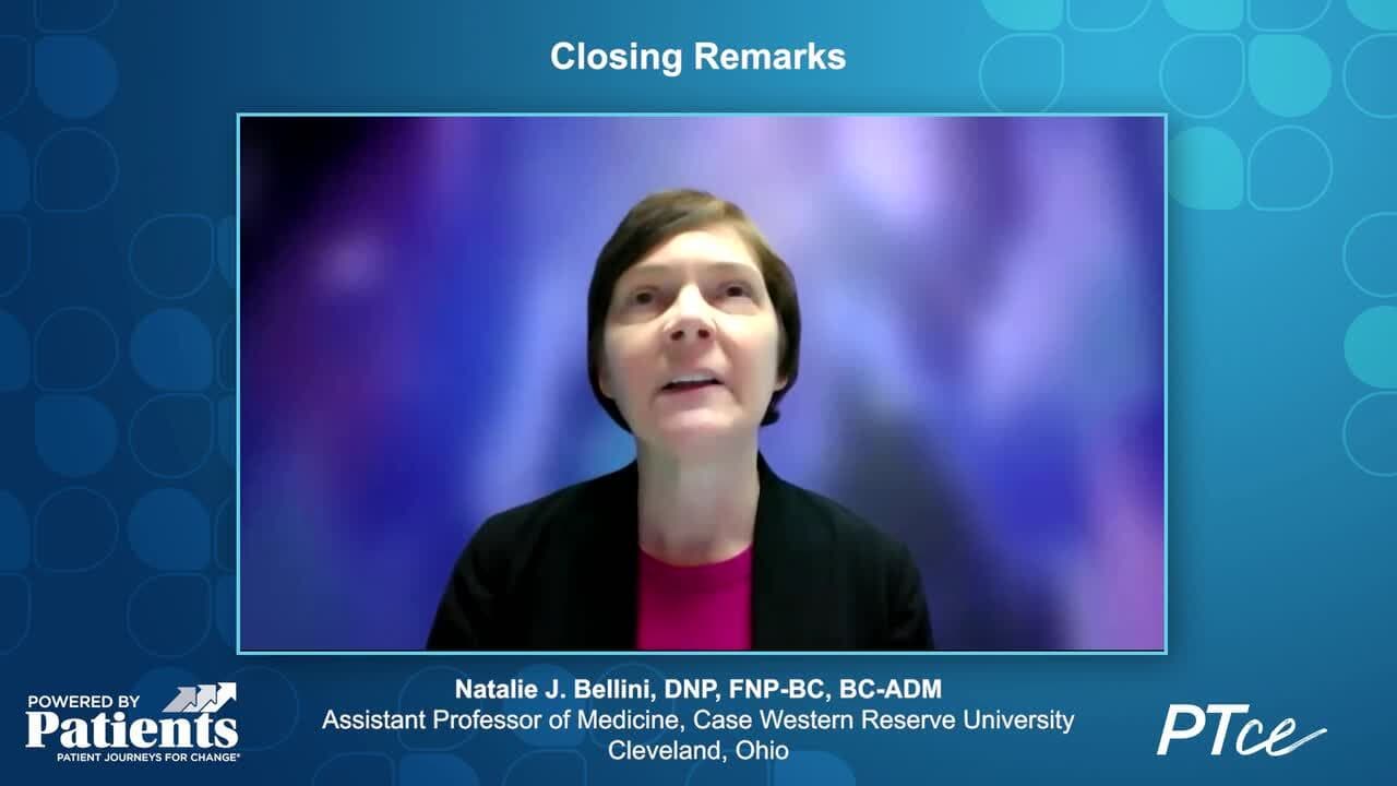 Natalie’s closing remarks on CGM